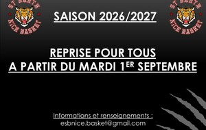 REPRISE DES ENTRAINEMENTS A PARTIR DU MARDI 1er SEPTEMBRE